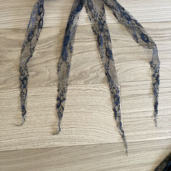 Velvet Sequins Lace M Gothic Dress Elvira Morticia Addams Cosplay Dark Fairy - Picture 6 of 16